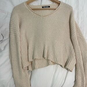 Cream Simple Sweater